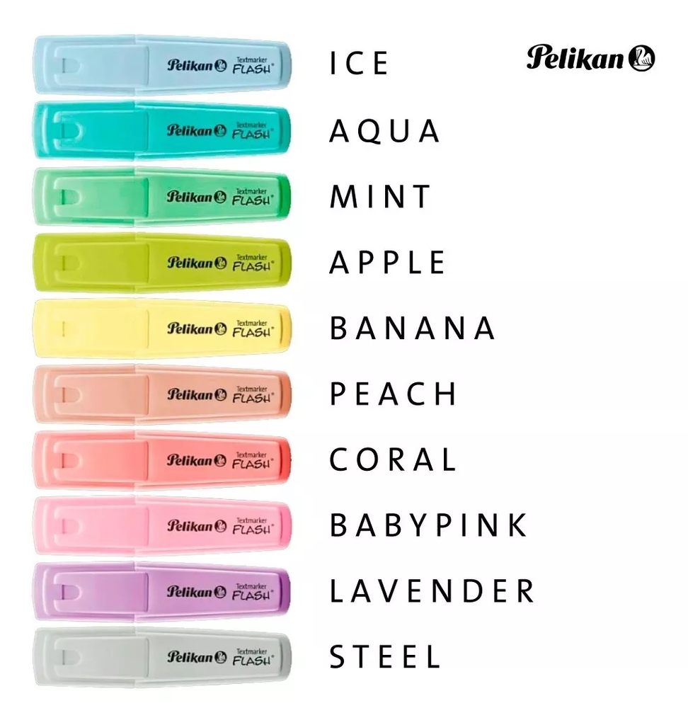 RESALTADOR PELIKAN FLASH PASTEL X10U