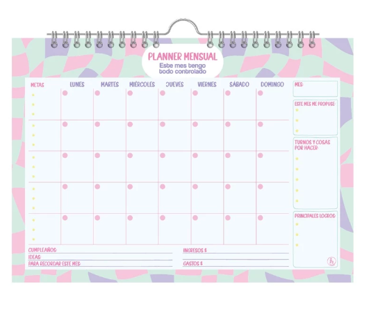 PLANNER MENSUAL REYSA PERCHITA MIX (L17149)