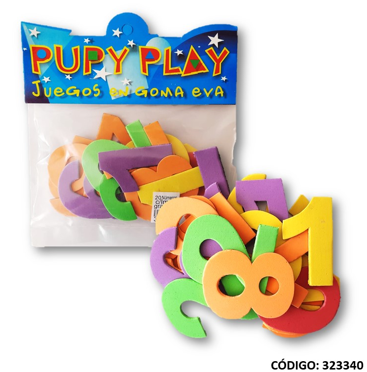 GOMA EVA PUPPY PLAY NUMEROS CON IMAN (L323340)
