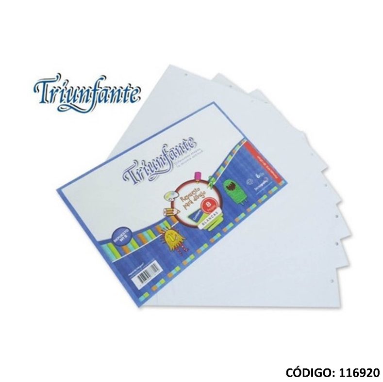 REPUESTO APAISADO DIBUJO TRIUNFANTE BLANCO  (L116920)