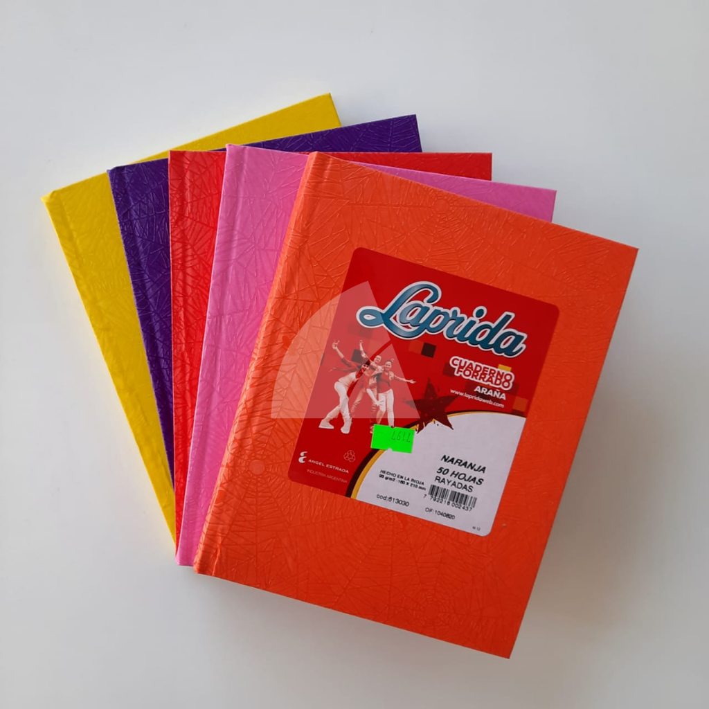 CUADERNO TAPA DURA LAPRIDA X50hjs. RAYADO (L7197)