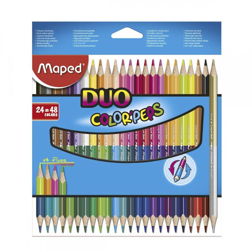 LAPICES COLOR MAPED BICOLOR LARGO X24 COLORES (L17597)
