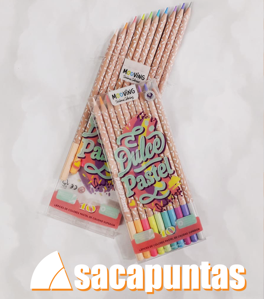 LAPICES PASTELES COLORING X10 COLORES (L19391)