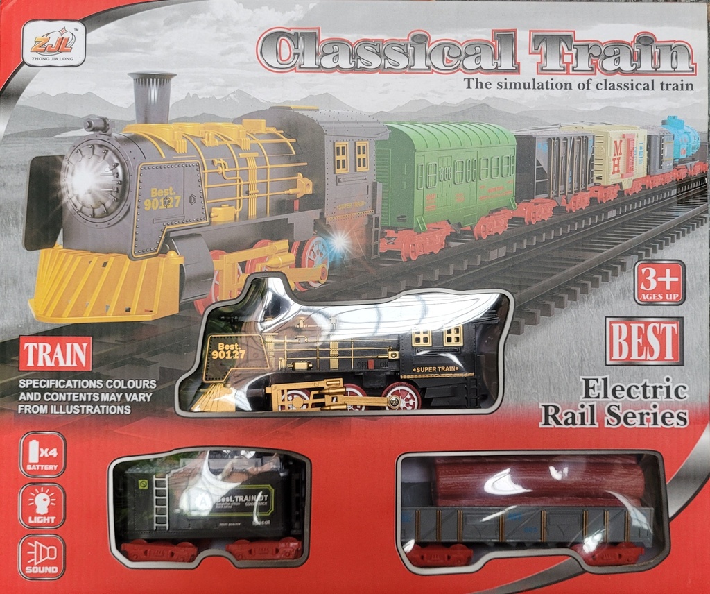 TREN CLÁSICO A PILAS CON PISTA Y SONIDO(G17475)