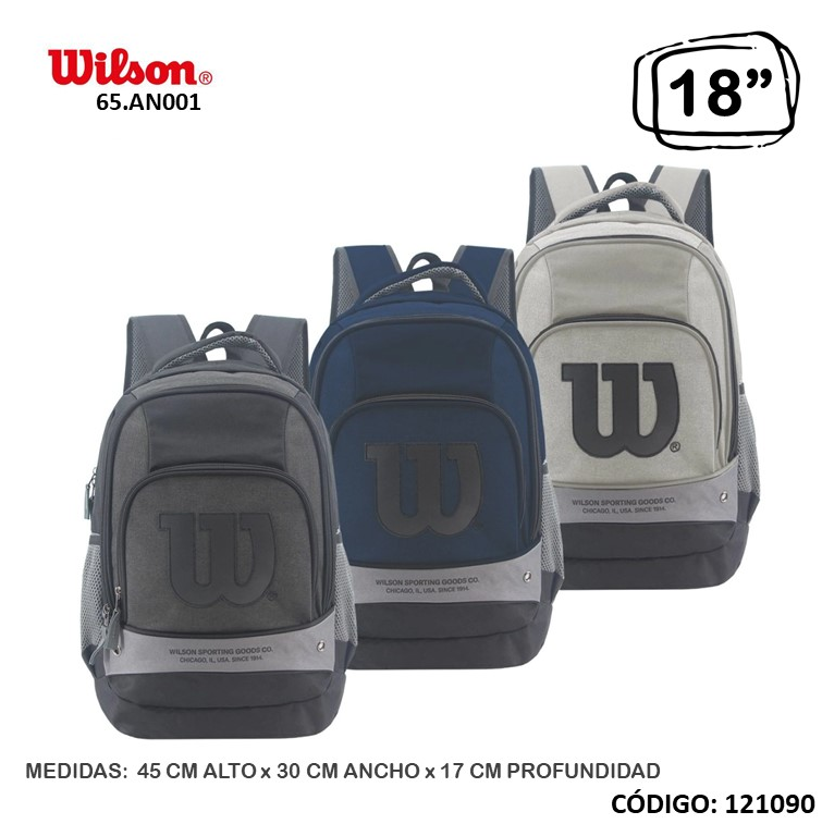MOCHILA 18&quot; WILSON OPEN (L121090)