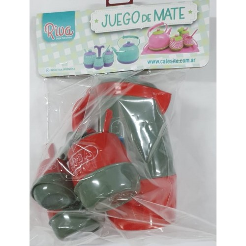 JUEGO DE MATE CON PAVA ELECTRICA RIVA (J1038)