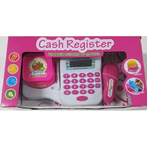JUGUETE CAJA REGISTRADORA ROSADA (J22043)