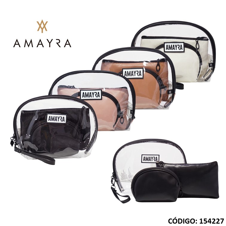 PORTACOSMETICOS AMAYRA SET X3 UNIDADES (R154227)