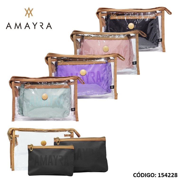 PORTACOSMETICOS AMAYRA SET X3 UNIDADES (R154228)