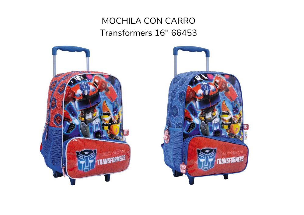 MOCHILA CARRO 16&quot; WABRO TRANSFORMERS (L25472)
