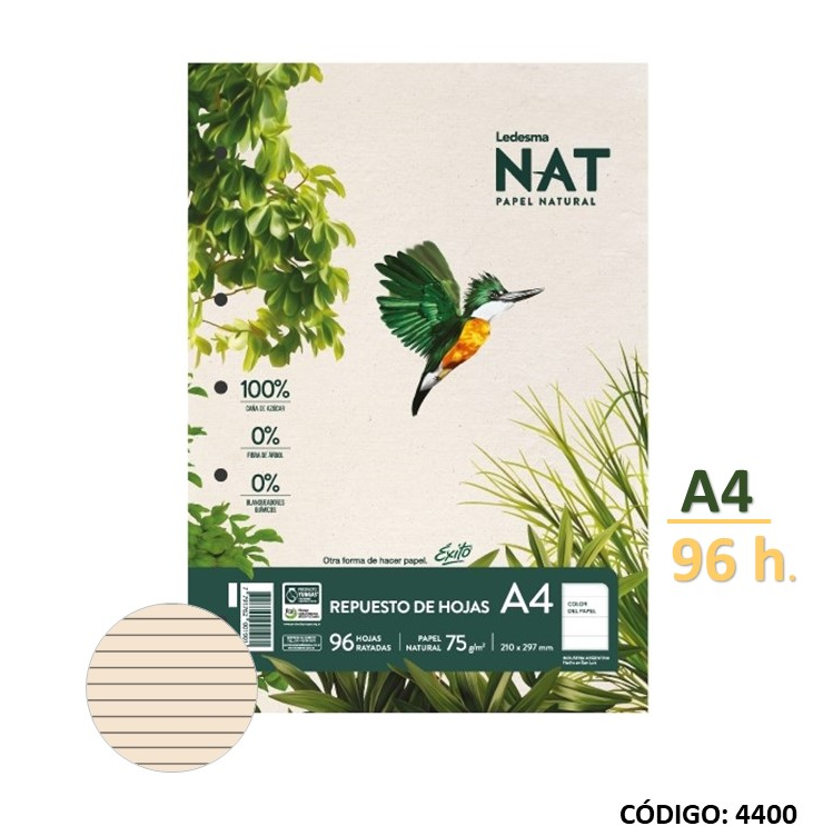 REPUESTO A4 LEDESMA EXITO NAT RAYADO X96HJS. (L44000)