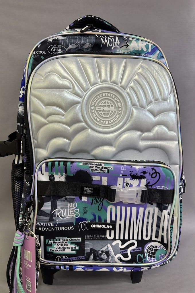 MOCHILA 18&quot; CHIMOLA TRAMA CRISTAL (L270250)