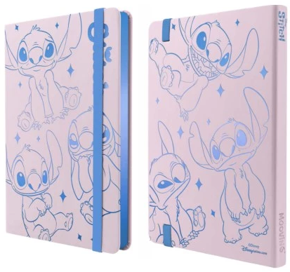 LIBRETA MOOVING NOTES A5 TAPA DURA RAYADO STICH (L232892)