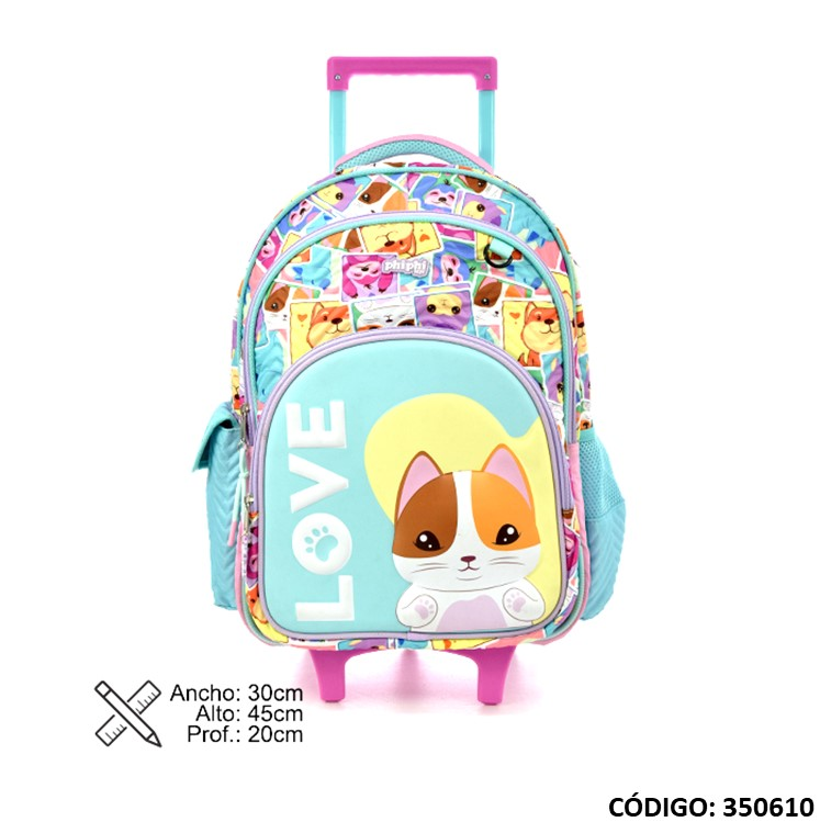 MOCHILA CARRO PHI PHI 18&quot; LOVE DOG (L350610)