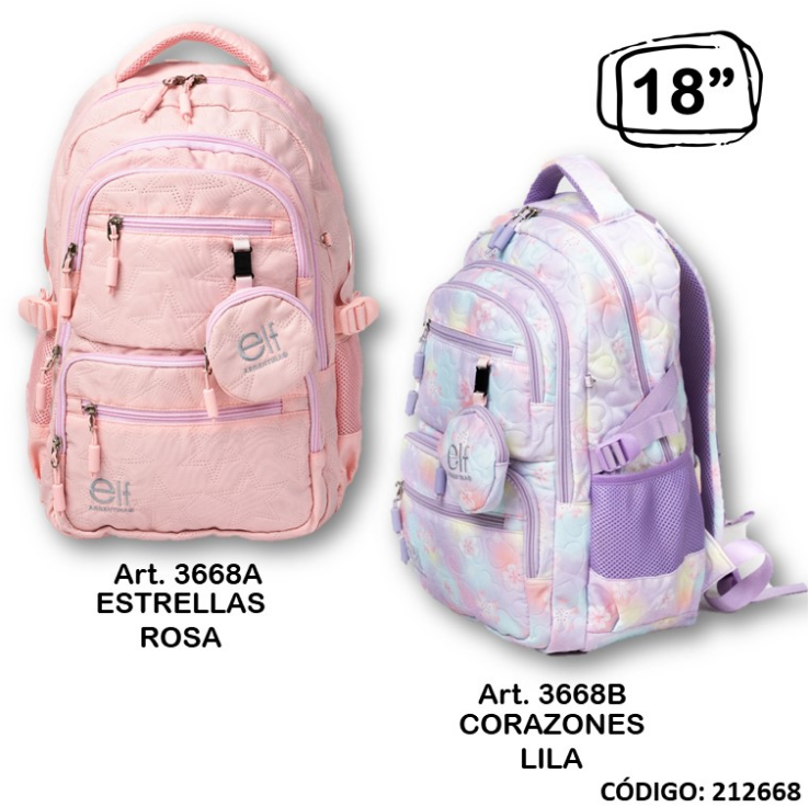 MOCHILA PORTANOTEBOOK 18&quot; ELF (L212668)