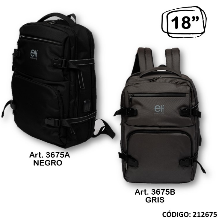 MOCHILA PORTANOTEBOOK 18&quot; ELF (L212675)