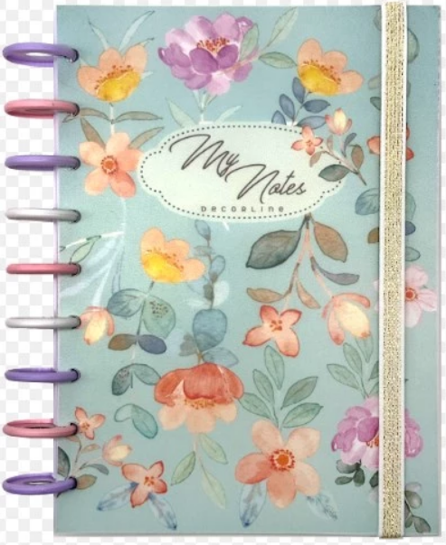 CUADERNO DECORLINE INTELIGENTE 18X25 TAPA PLASTICA CON ELASTICO MY NOTES (L38830)