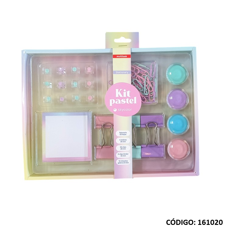 SET DE OFICINA SKYCOLOR PASTEL (L161020)