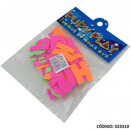 [L323310] GOMA-EVA PUPY PLAY LETRAS FLUO GRANDES (L323310)