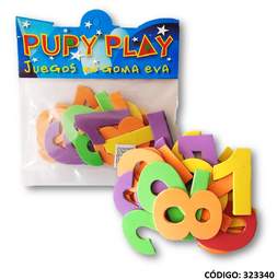 [L323340] GOMA EVA PUPPY PLAY NUMEROS CON IMAN (L323340)
