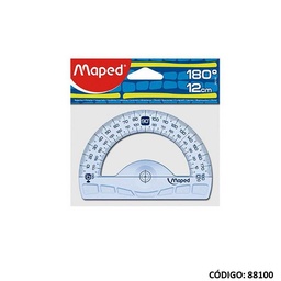 [L88100] TRANSPORTADOR MAPED CRISTAL 12 cm (L88100)