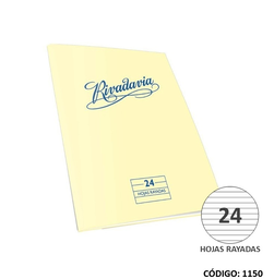 [L1150] CUADERNO RIVADAVIA x24hjs. RAYADO (L1150)