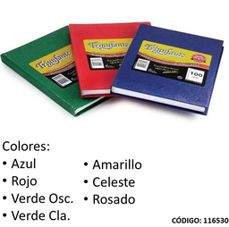 [L116530] CUADERNO TAPA DURA TRIUNFANTE  RAYADO x100hjs.  (L116530)