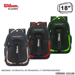 [L121120] MOCHILA 18&quot; WILSON OPEN (L121120)