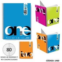 [L1460] CUADERNO A4 ARTE DUO P.P ===x80hjs. (L1460)