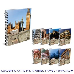 [L1481] CUADERNO A4 TAPA DURA MIS APUNTES ### x 150hjs. (L1481)