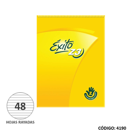 [L4190] CUADERNO EXITO PARA ZURDO RAYADO x48hjs.  (L4190)