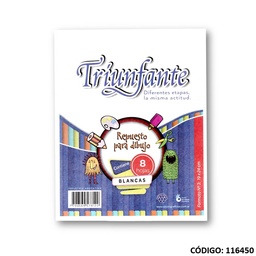 [L116450] REPUESTO N3 DIBUJO TRIUNFANTE BLANCO LISO (L116450)
