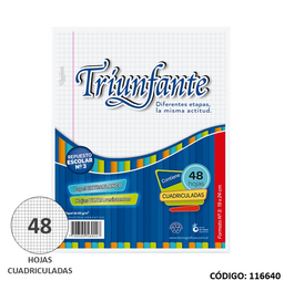 [L116640] REPUESTO N3 TRIUNFANTE CUADRICULADO x48hjs. (L116640)