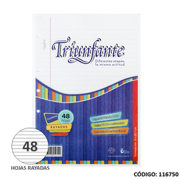 [L116750] REPUESTO A4 TRIUNFANTE RAYADO X48hjs. (L116750)