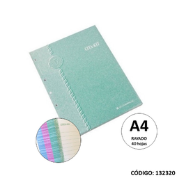 [L132320] REPUESTO A4 CITA-KIT RAYADO x40hjs. (L132320)