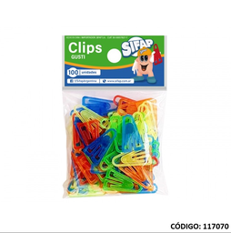 [L117070] BROCHES CLIPS PLASTICOS x 100u (L117070)