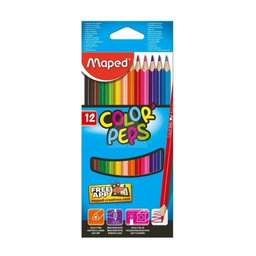 [L87040] LAPICES COLOR MAPED LARGO x12 COLORES (L87040)