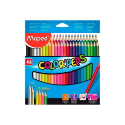 [L10764] LAPICES COLOR MAPED LARGO X48 COLORES (L10764)