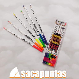 [L19392] LAPICES NEON COLORING X6 COLORES (L19392)