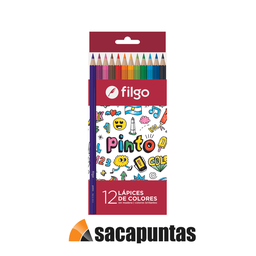 [L351400] LAPIZ COLOR FILGO ECOLOGICO X12  COLORES LARGOS (L351400)