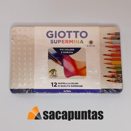 [L20004] LAPIZ COLOR GIOTTO LATA X12 COLORES SUPERMINA (L20004)