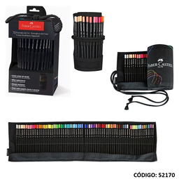 [L52170] LAPIZ COLOR FABER CASTELL SUPERSOFT TELA X72 COLORES  (L52170)