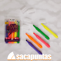 [L19217] RESALTADOR COLORING NEON X5 COLORES (L19217)