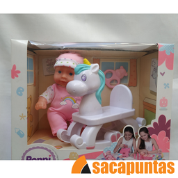 [G06608] POPPI BEBE EN SU CABALLO (G06608)