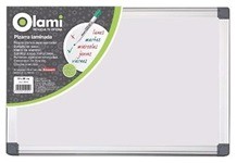[L20721] PIZARRA OLAMI BLANCA 30X45cm. MARCO METAL (L20721)