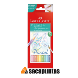 [L134274] LAPICES DE COLOR FABER ECOLAPIZ ACUARELABLE X10 PASTELES (L134274)