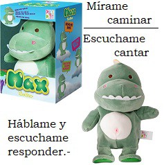[J22988] PELUCHE DINO MAX CON SONIDOS Y MOVIMIENTOS WABRO (J22988)