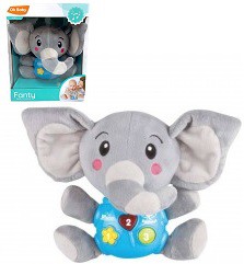 [J23128] PELUCHE SAFARI MUSICAL ELEFANTE FANTY OK BABY (J23128)