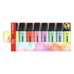 [S5097] RESALTADOR STABILO BOSS PASTEL WALLET X8 COLORES (S5097)