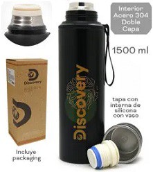[R23620] TERMO DE ACERO INOXIDABLE MATE DISCOVERY VERDE 1500ML. (R23620)